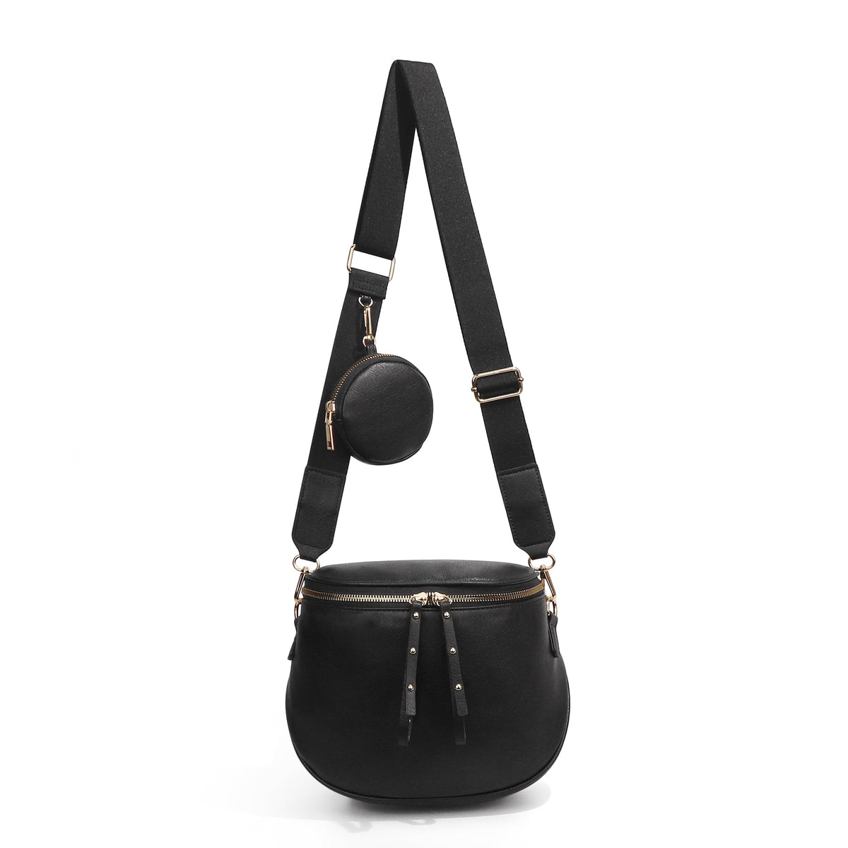 Ounamei Large Crossbody Bag for Women | Multi-Style Bag with Coin Pouch for Travel & Daily Use
