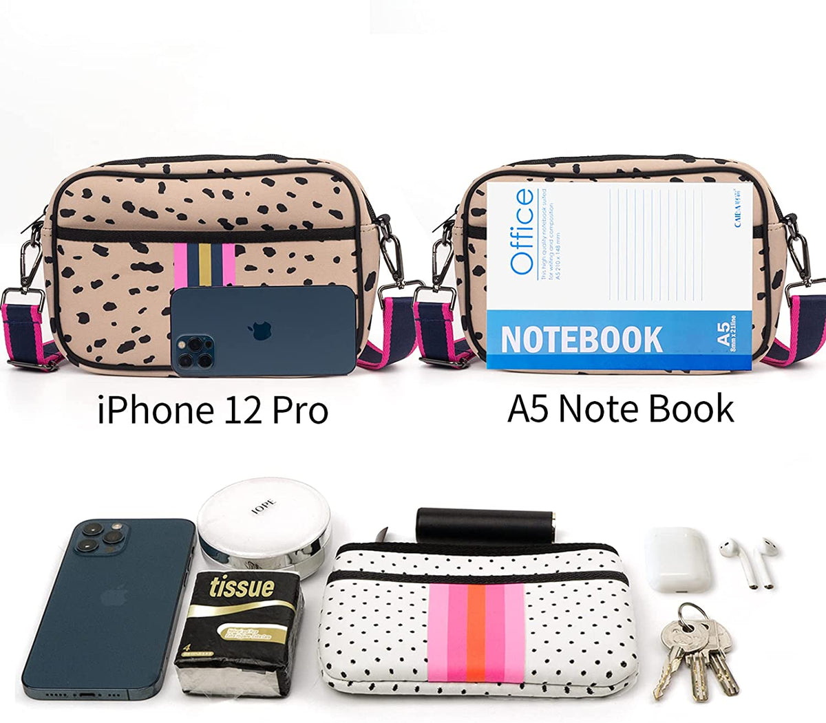 Chloe Neoprene Messenger Bag | Ounamei