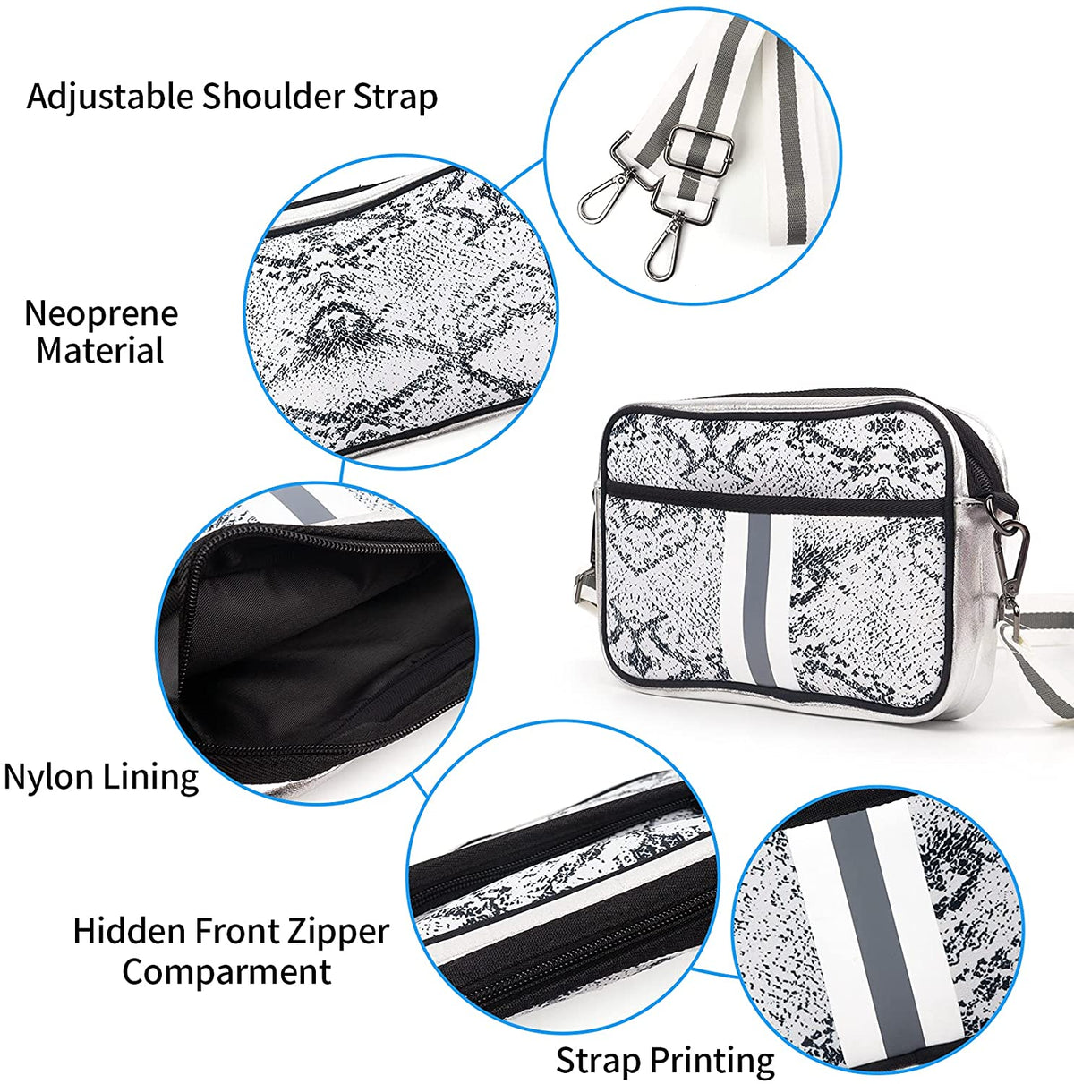 Chloe Neoprene Messenger Bag | Ounamei
