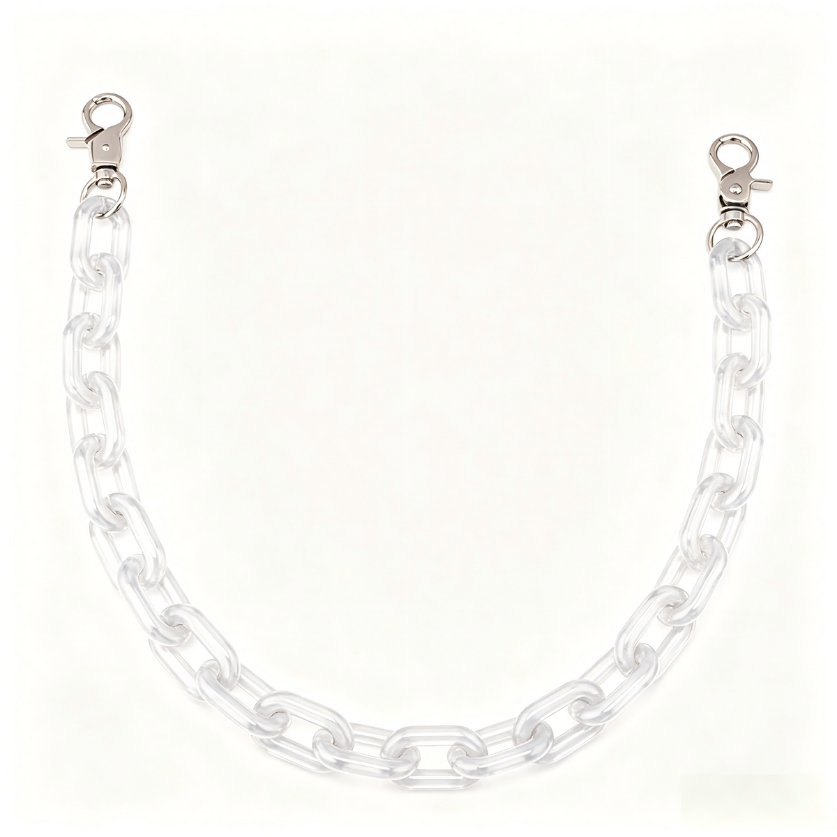 Ounamei Acrylic Chunky Bag Chain Strap – 50cm Lightweight Statement Purse Charm