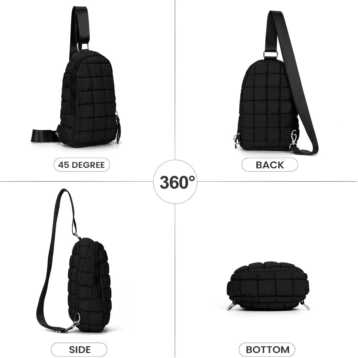 Puffer Quilted Sling Bag