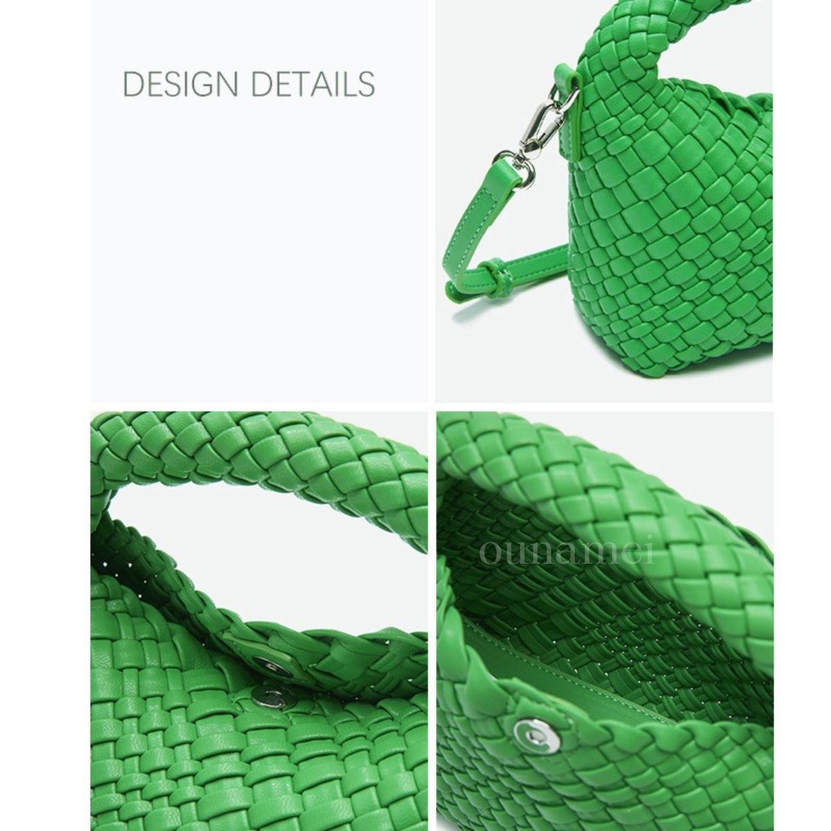 Mini Woven Crossbody Tote Bag
