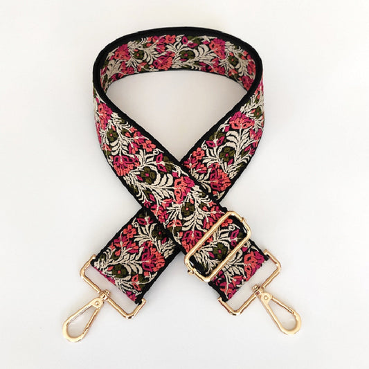 Vintage Floral Bag Strap